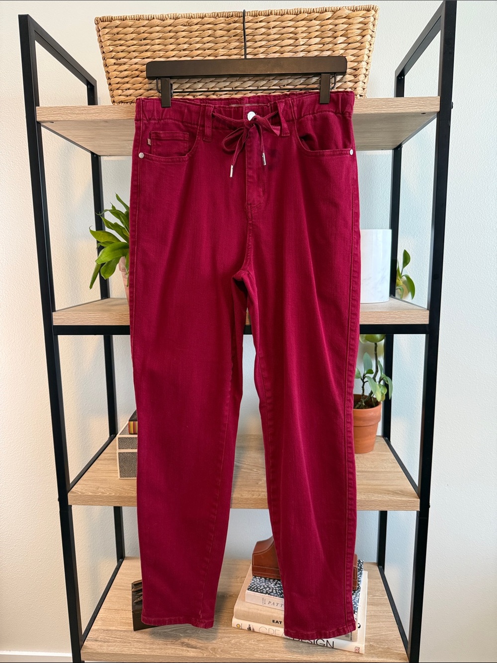 Judy Blue High-Rise Garment Dyed Red Skinny Jeans, 9 / 29